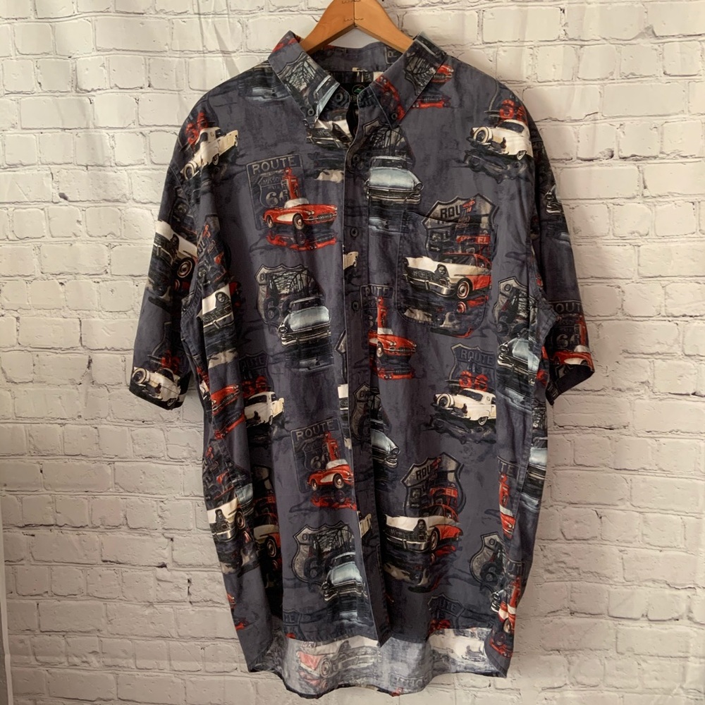 Redhead Men’s short sleeve classic car shirt XL